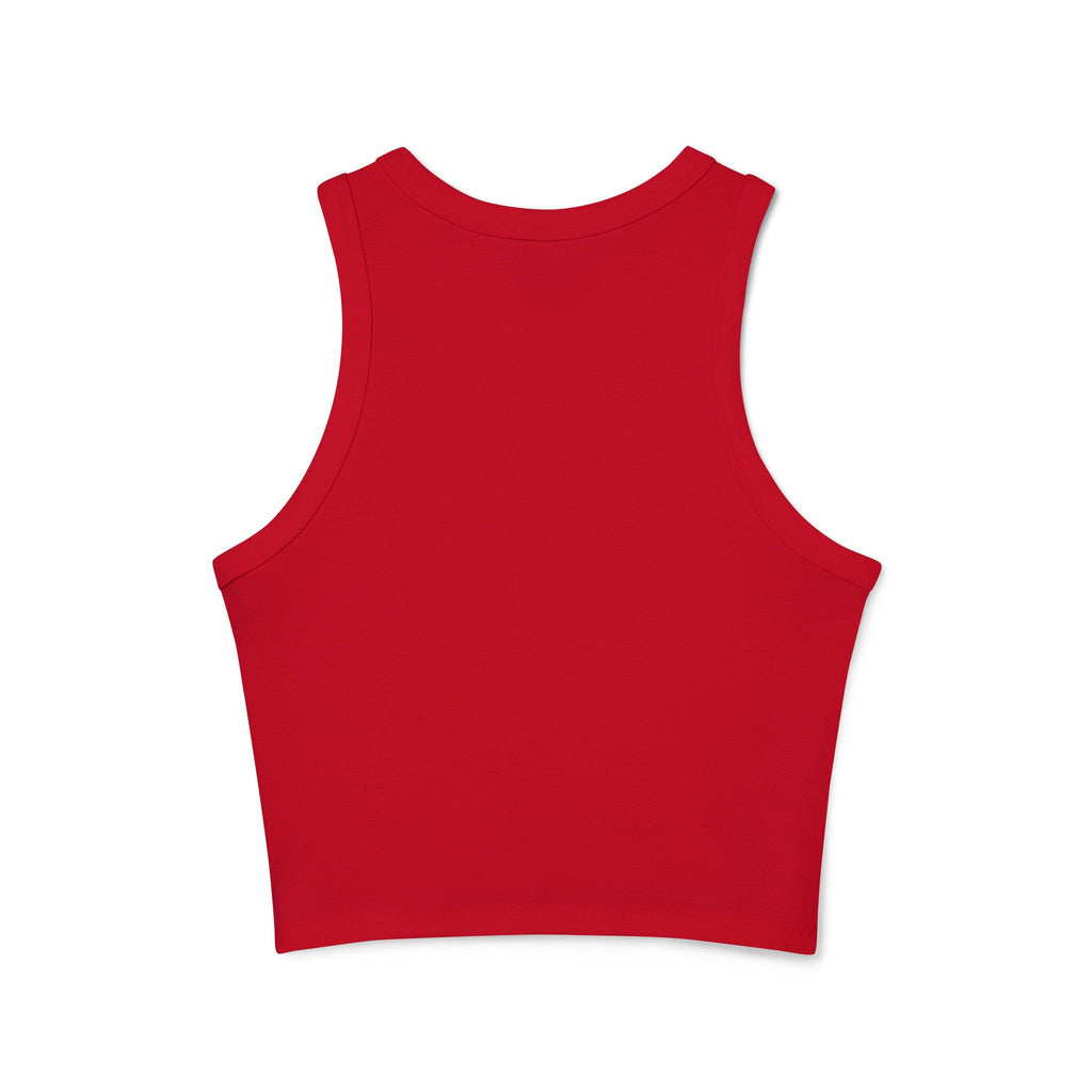 Racer Tank - "his favorite ex-girlfriend" Ribbed Cropped Tank