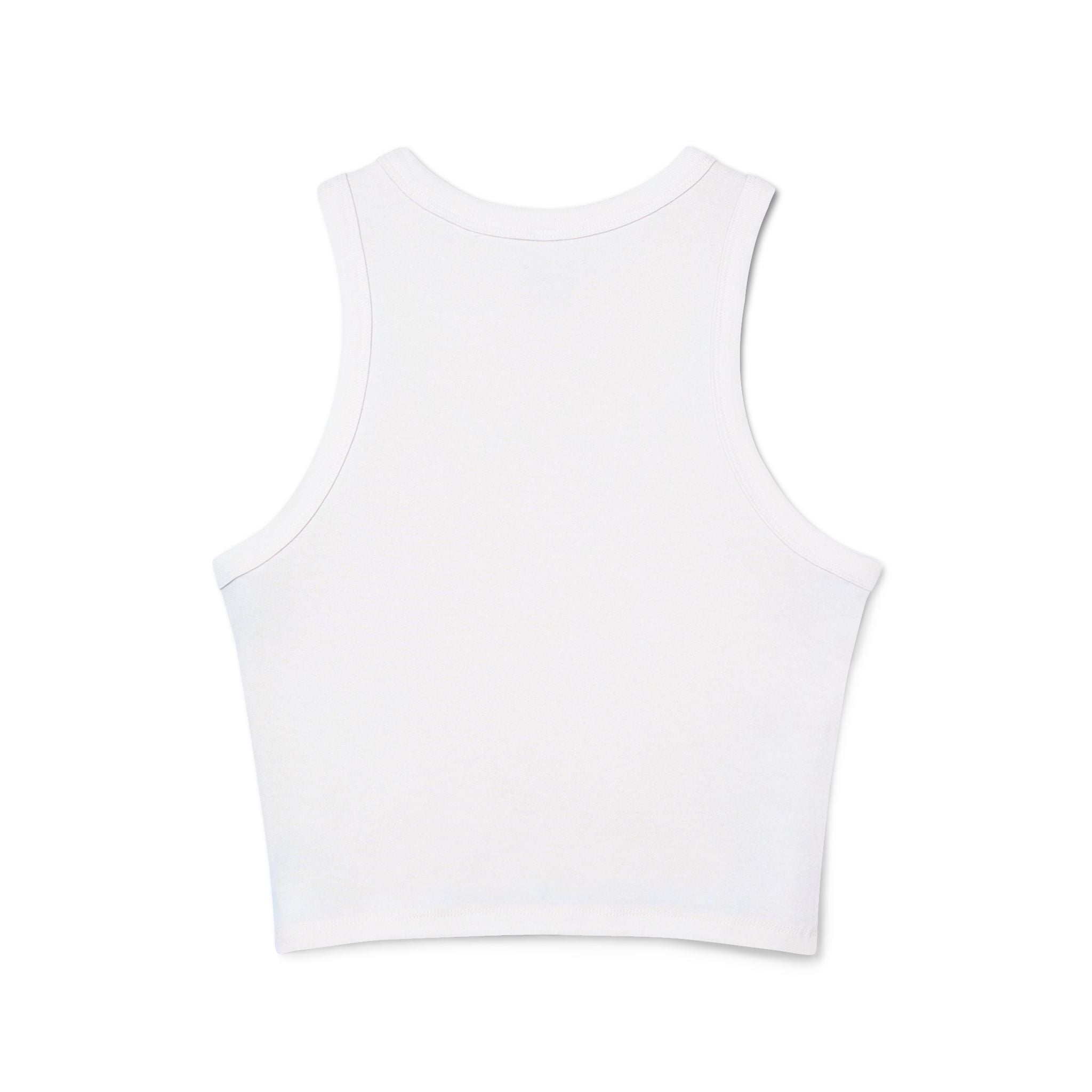 Racer Tank - "his favorite ex-girlfriend" Ribbed Cropped Tank