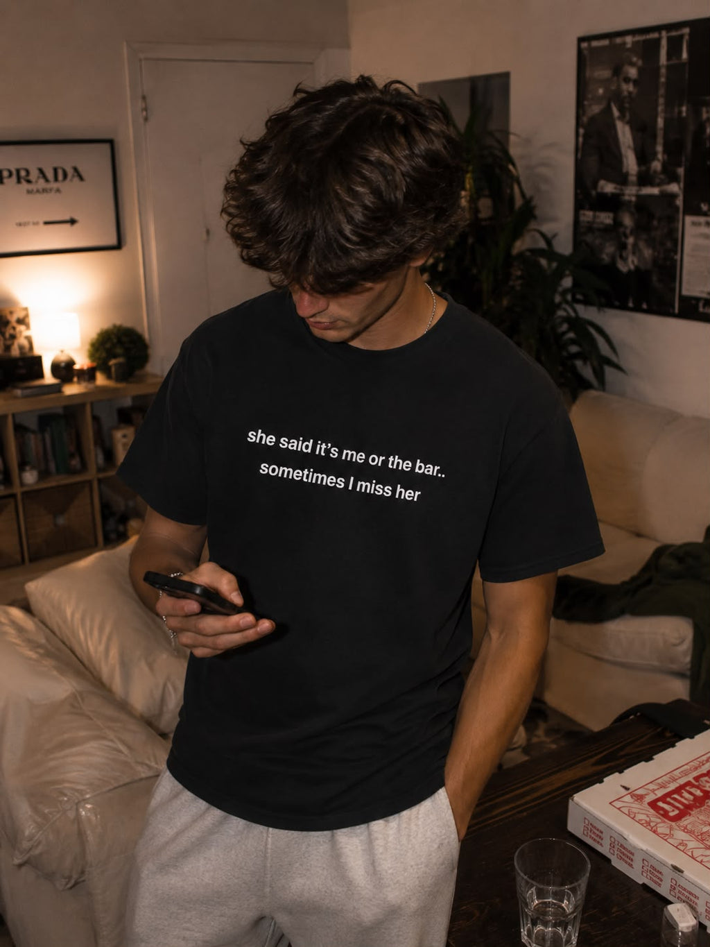 She Said It's Me or the Bar... Sometimes I Miss Her T-Shirt