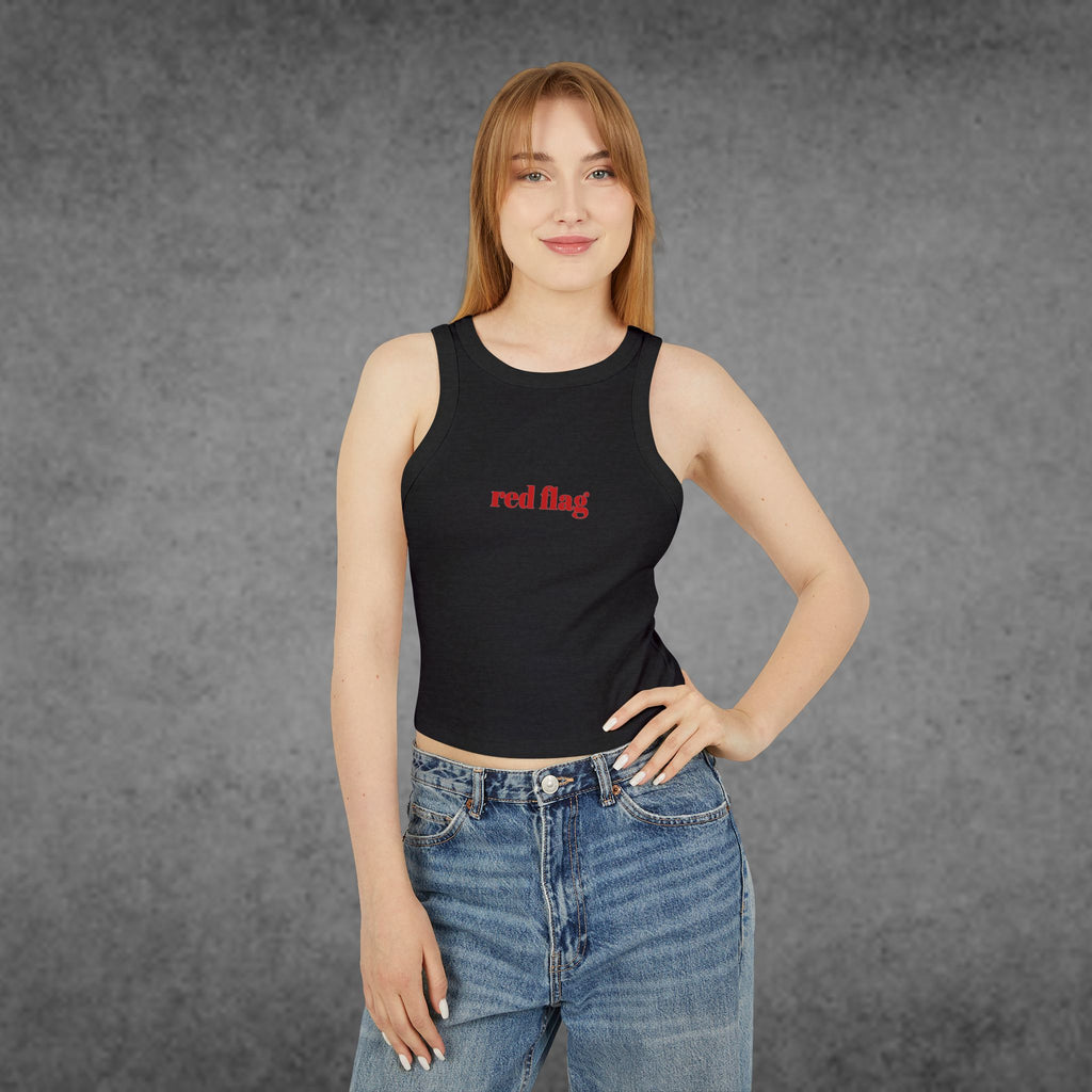 Red Flag Crop Tank