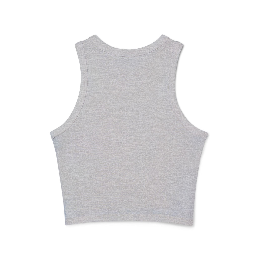 Racer Tank - "his favorite ex-girlfriend" Ribbed Cropped Tank