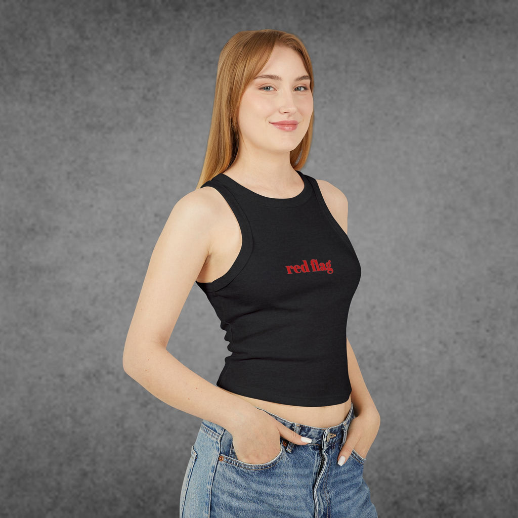 Red Flag Crop Tank